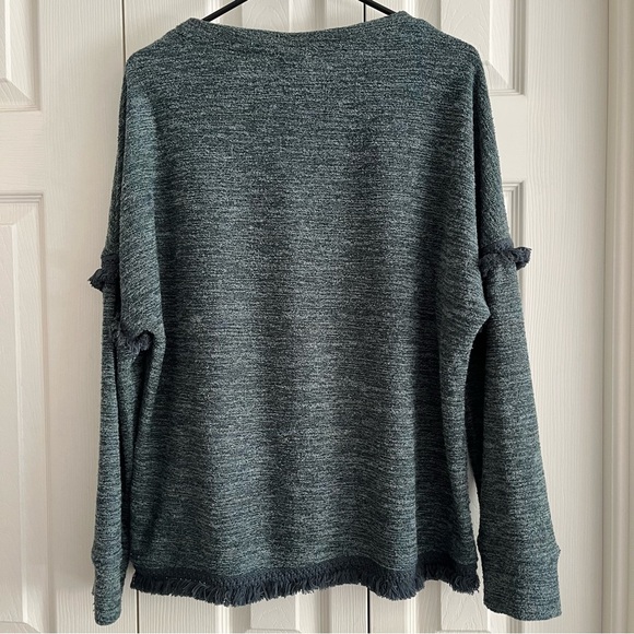 Knox Rose green boho style knit top - Picture 2 of 4